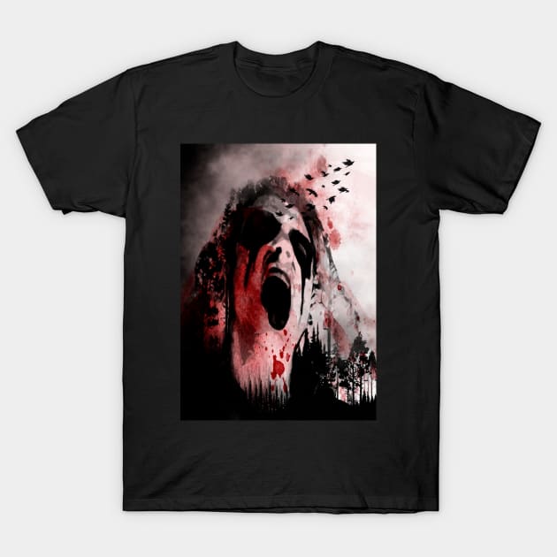 mayhem dead ravens T-Shirt by Alan Frost artwork